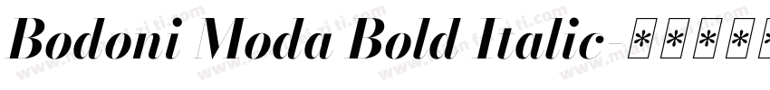 Bodoni Moda Bold Italic字体转换